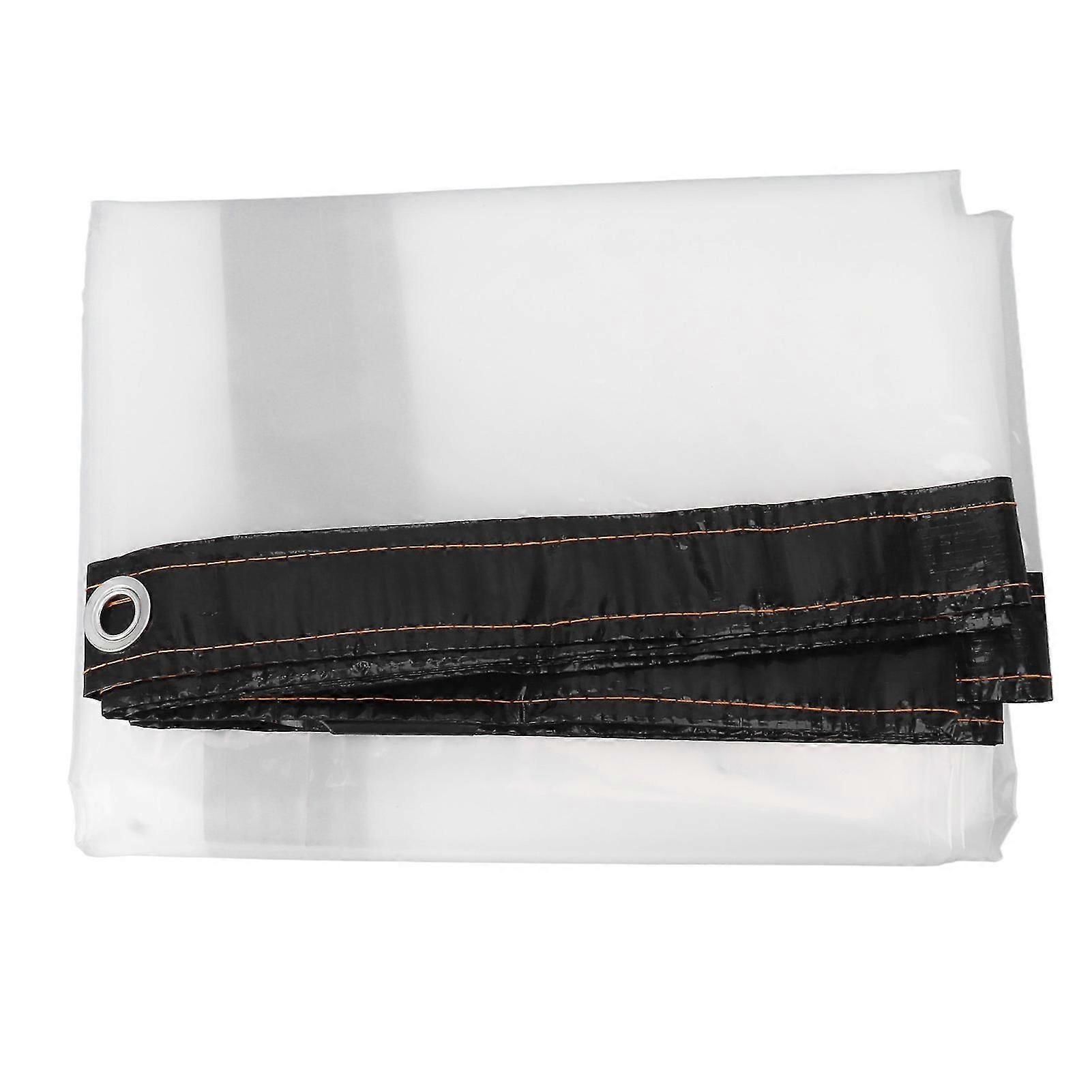 Clear Poly Tarp 9.8 X 9.8ft - Transparent Tarp for Garden Rainproof and Cold Insulation