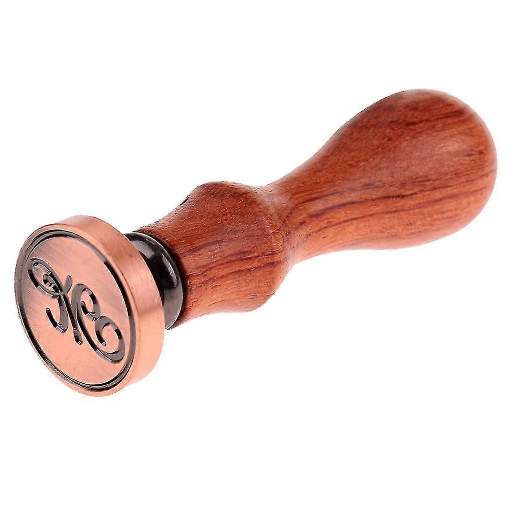 bricolage en laiton tête lettre A-Z cacheter cire timbre bois poignée Scrapbookinp M