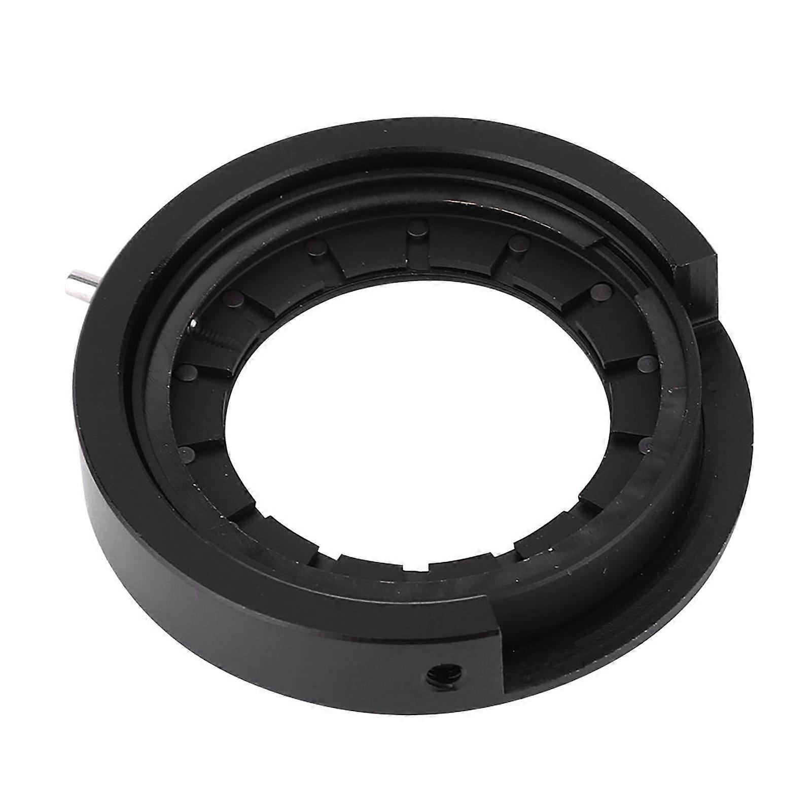 Microscope Iris Adapter, Adjustable Aperture Optical Diaphragm for SK25 Microscope with Base