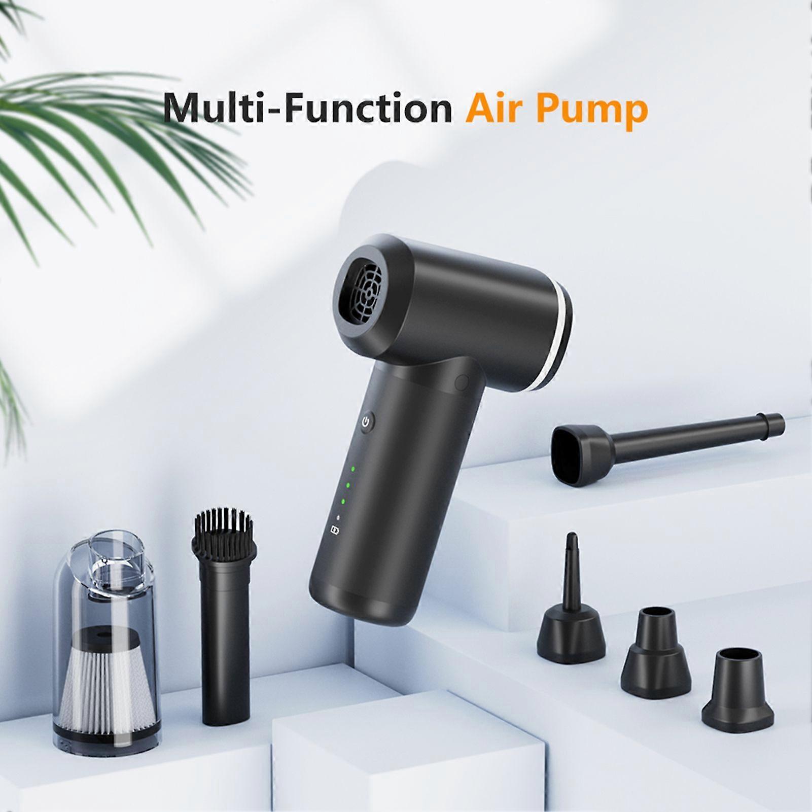 Portable Air Pump Mini Cordless Electric Air Pump Handheld Vacuum Cleaner Brusheless Motor 7kPa High Power Built-in 6000mAh Battery Quick Inflate Defl
