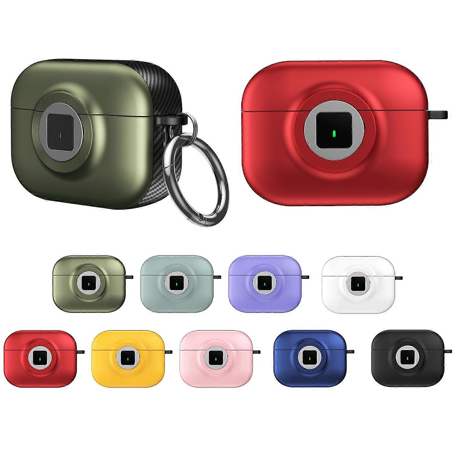 Camera Series PC + TPU Headset Shockproof Carbon Fibre Case