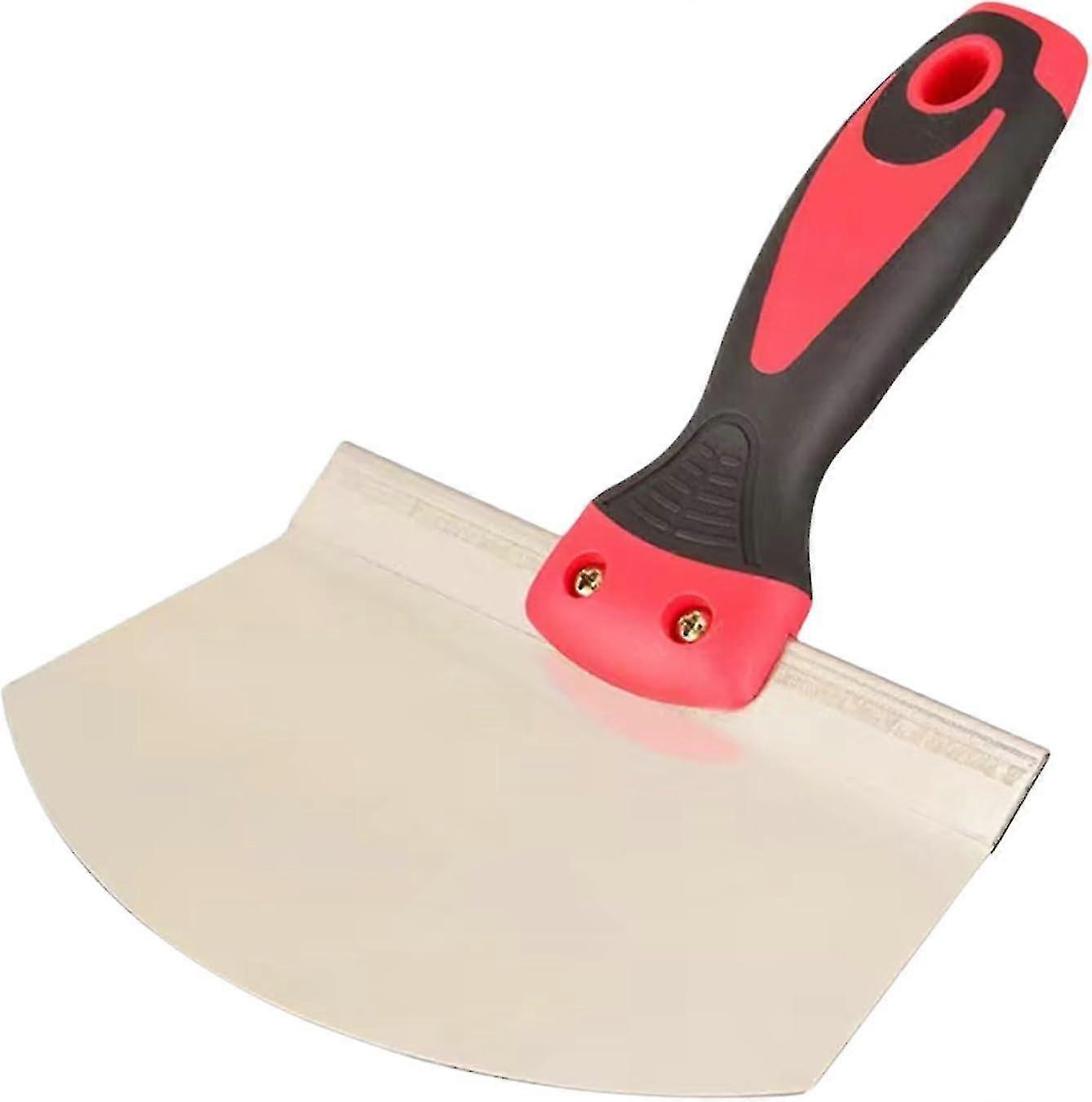 Putty Scraper Tool l Stainless Steel Curved Putty Scraper Tool l Portable Bucket Scoop With Curvy Edge For Plasterboard, Plasterers, Wall Painting, Re
