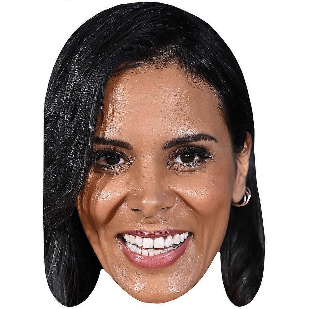 Shy'M (Smile) Celebrity Mask, Flat Card Face