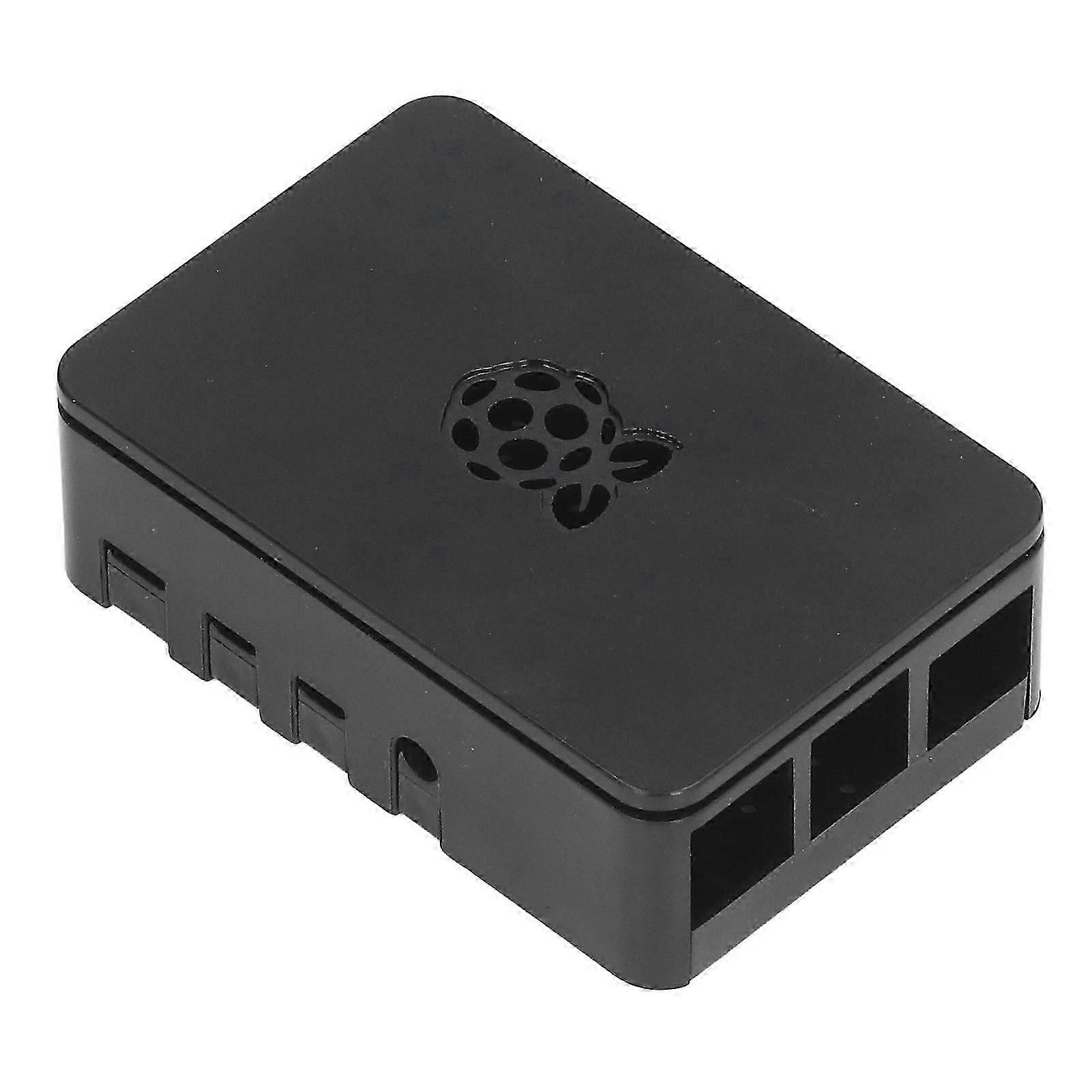 High-quality Compatible Raspberry Pi 4 Case ABS Detachable Scratch Resistant Heat Dissipation Protective Shell Black