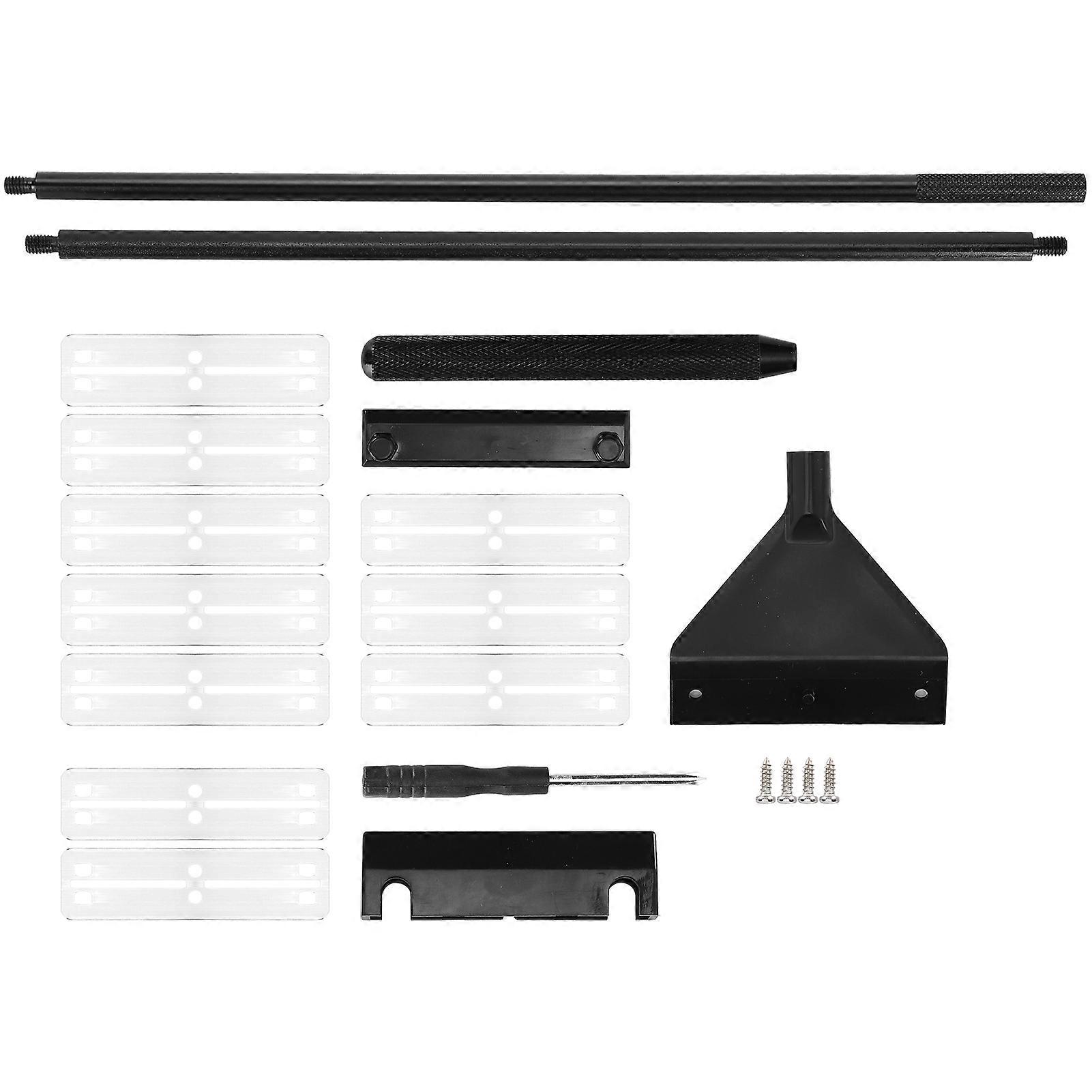 Aquarium Algae Scraper Aluminum Alloy Glass Cleaner with 65cm Detachable Pole and 10 Replacement Blades