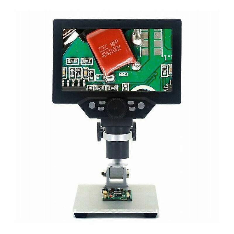 12Mp Lcd Digital Microscope, Ultra-Precise Focusing With Continuous Zoom Function And Enhanced Image Quality, For Electronics Repair And Quality