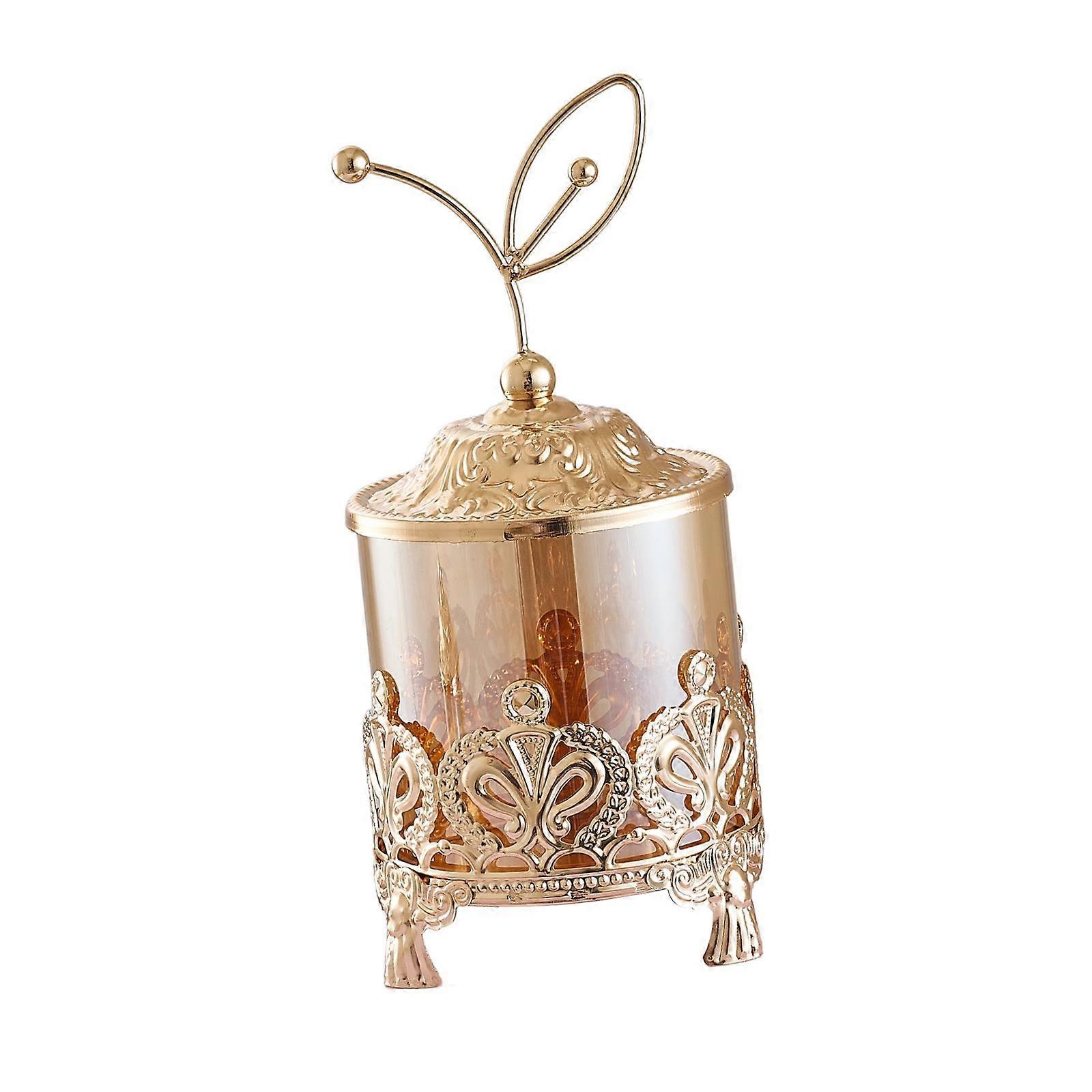 ガラスキャンディージャーふた付きエレガントなキャンディージャーキャンディーボウルクリエイティブキャンディーディッシュ