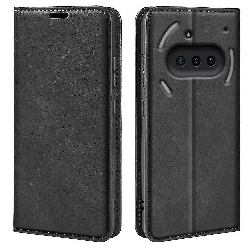 Retro-skin Magnetic Suction Leather Phone Case