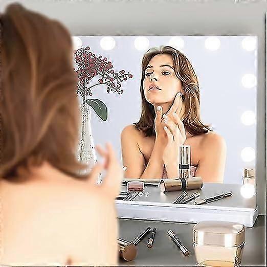 Glossy Hollywood Mirror Makeup Mirror with LightledMakeup mirror (light bulb only, no mirror)3New Style