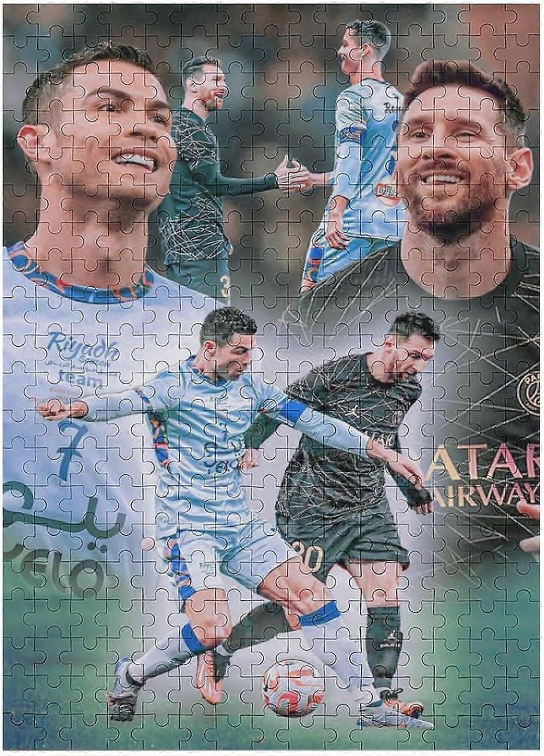 بانوراما رونالدو ميسي لغز بانوراما أطفال بانوراما صعوبة بانوراما لاعب كرة القدم الألغاز لعبة تعليمية لعبة ديكور الأسرة ، الألغاز الخشبية ل Adul