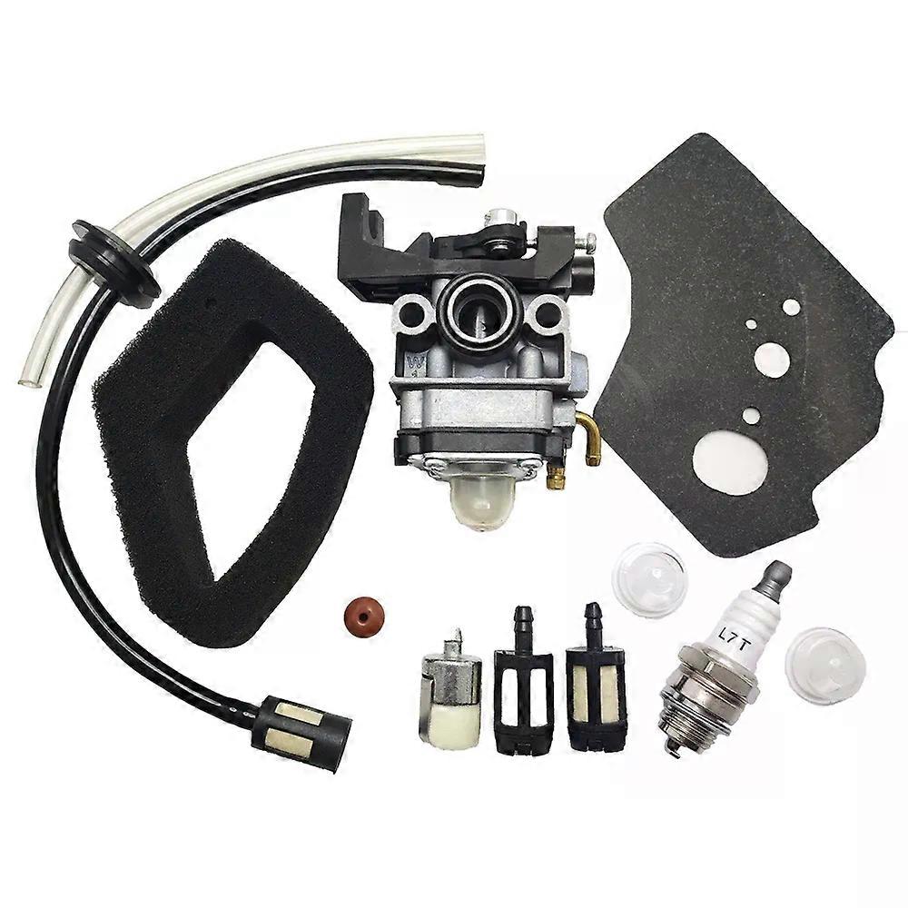 GX35 Carburetor Carb Gasket Spark Plug Fuel Line Hose Kit compatible for Honda GX25 GX35 GX 25 35 HHT35 HHT35S FG110 Trimmer Mowers Engine