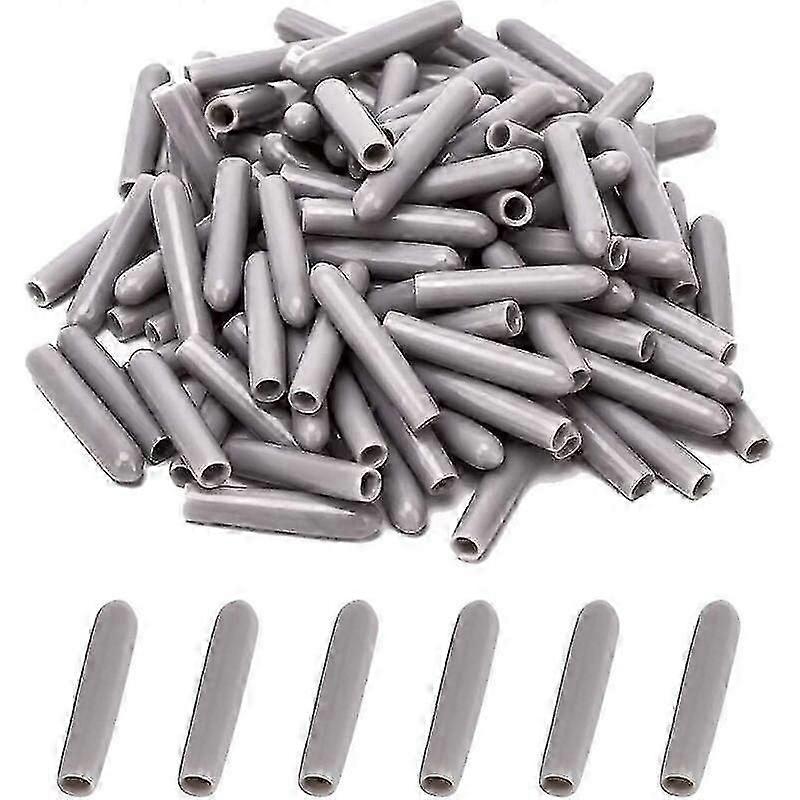 כובעים למדיח כלים [100 יחידות], כיסוי לסלסלת מדיח כלים, מכסה למדיח כלים להגנה על סיכות סלסלת כלים, חסין חלודה (אפור)