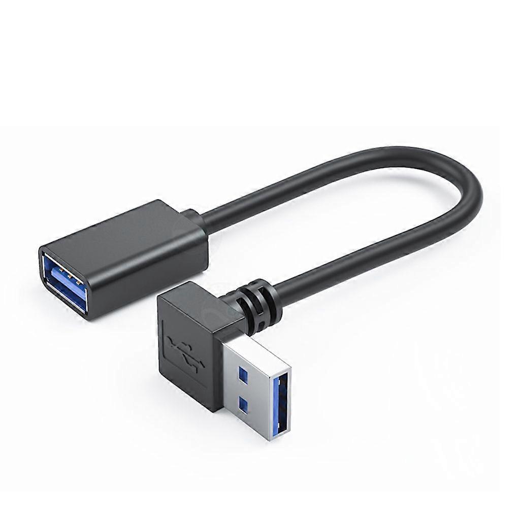 USB 3.0 Extension Cable with 90-Degree Bend for Printers, Tablets, and More