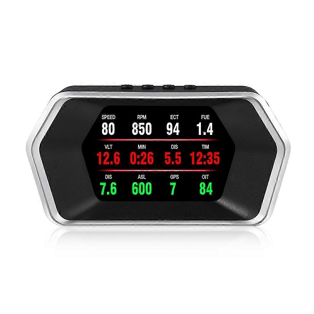 LCD Display OBD GPS Auto HUD Monitor Projector for Vehicles with Suction Cup