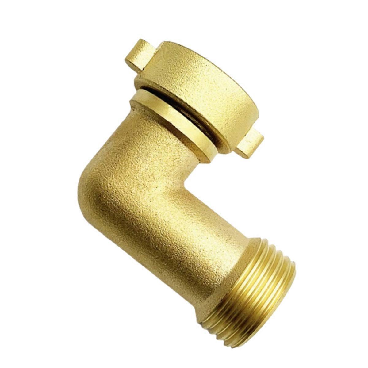90° Brass Elbow Hose Adapter for Garden Irrigation Fittings