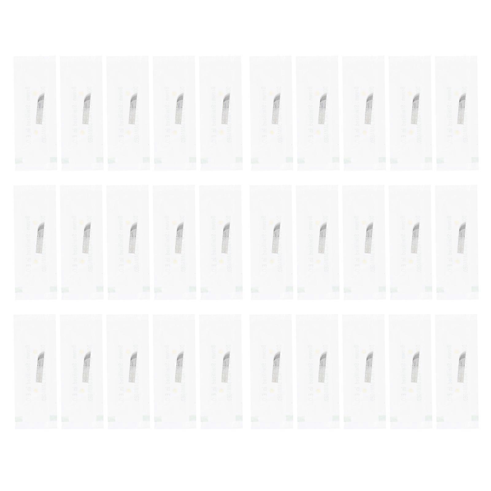 50pcs SemiPermanent Eyebrow Needle Blades Manual Microblading Pen Eyebrow Needle(0.25mm 17pin )