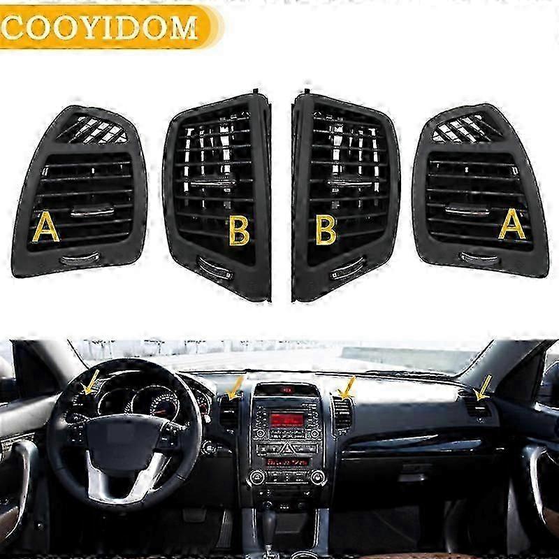 Para Saída de Ar Condicionado A/C Instalação Seja compatível com Kia Sorento 09-2012 Conjunto de Saída de Ar Fresco 97410-2P000 97420-2P000