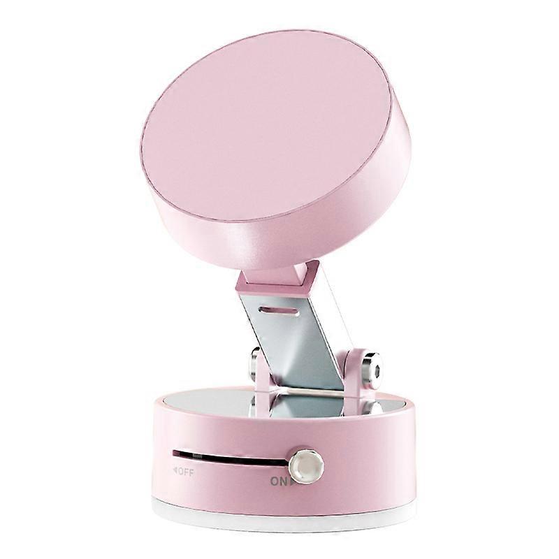 Auosxny Magnetic Vacuum Suction Phone Holder,Strong Foldable and Retractable Double-Sided 360° Rotation (Black)(Pink)