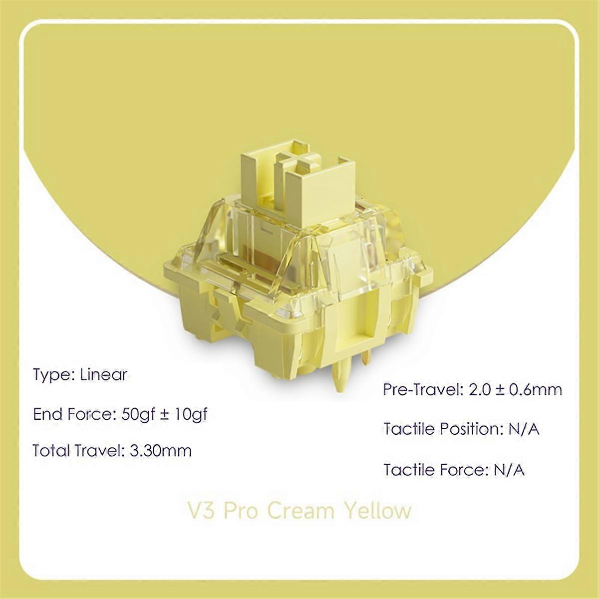 5 Pin 50gf Linear Switch Compatible with for MX Mechanical Keyboard