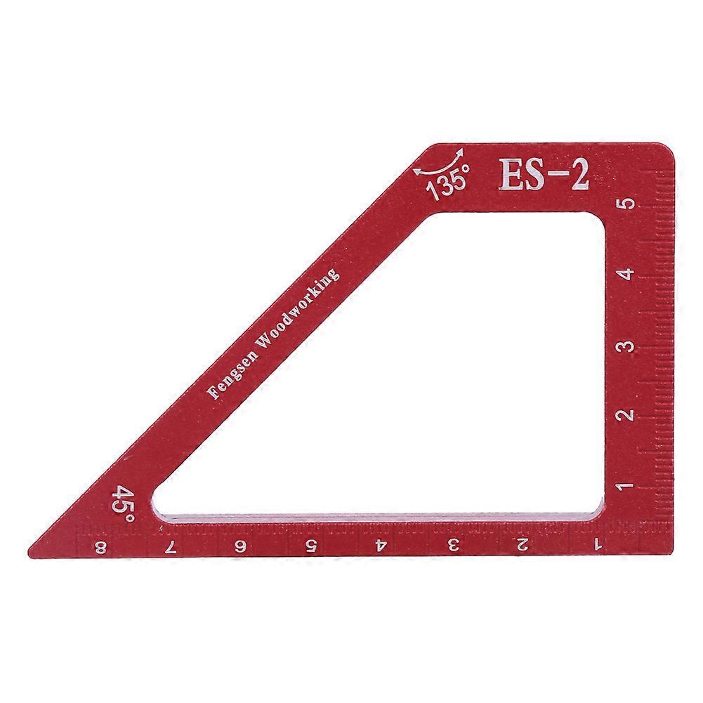 Aluminum Alloy Woodworking Scribing Ruler - A Carpenter's Measuring and Marking Tool ES - 2