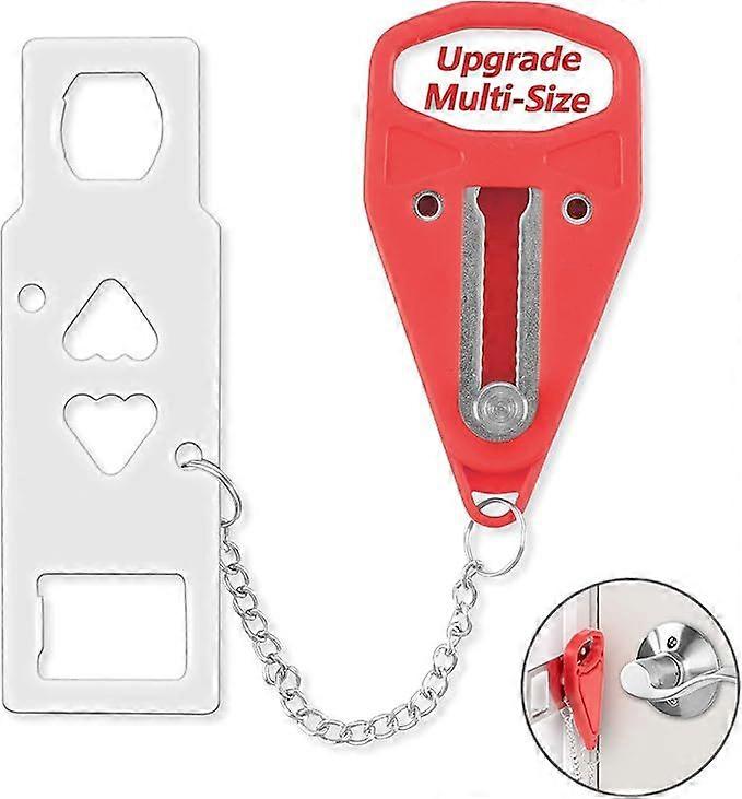 Verrou de porte portable pour la maison - Verrou de scurit de voyage pour plus de scurit et d'intimit - Parfait pour les voyages, l'htel, la maison, l