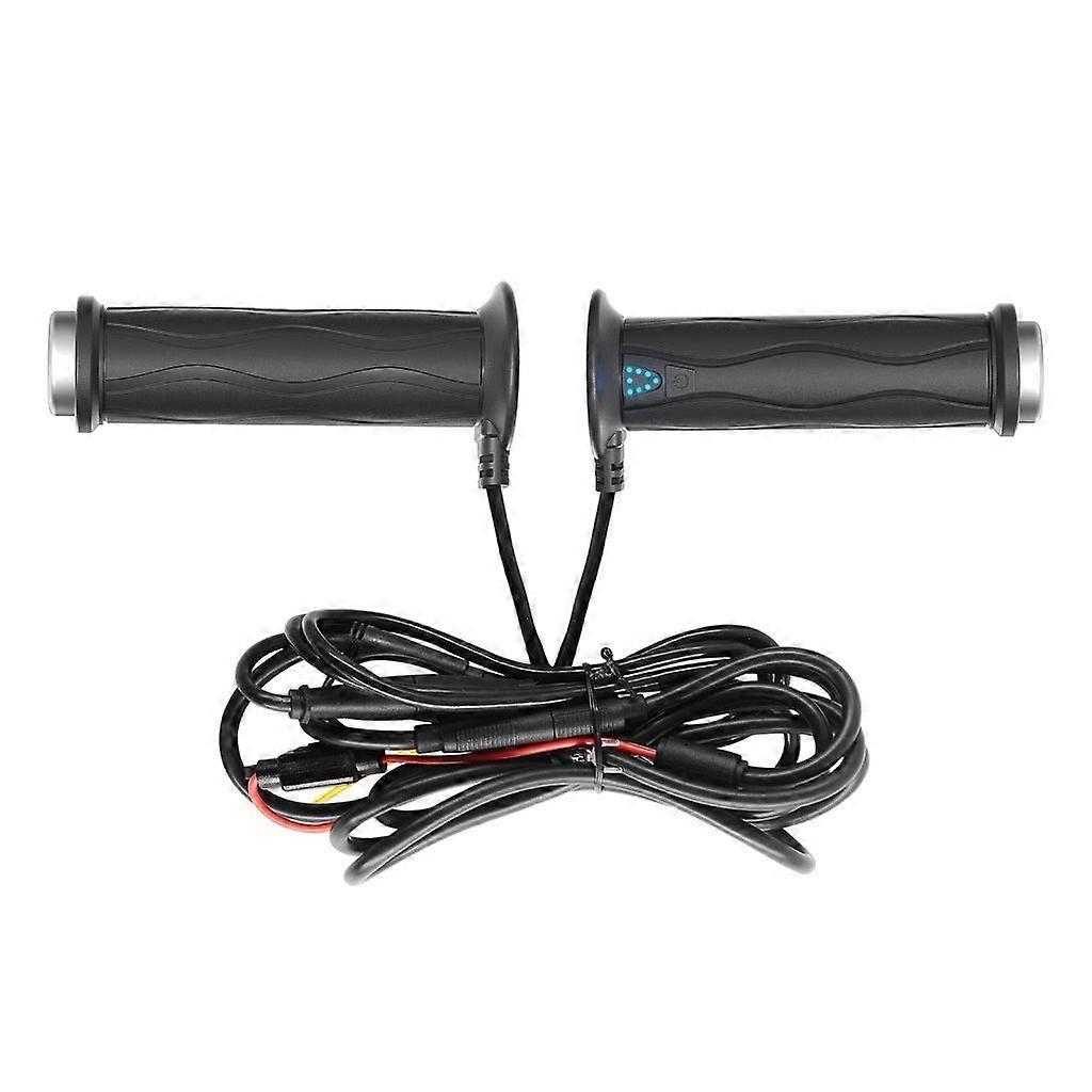 Electric Heated Motorcycle Handlebar Grips Heated Hand Grips 5 Gear Temperature Control Waterproof Design Simple Install