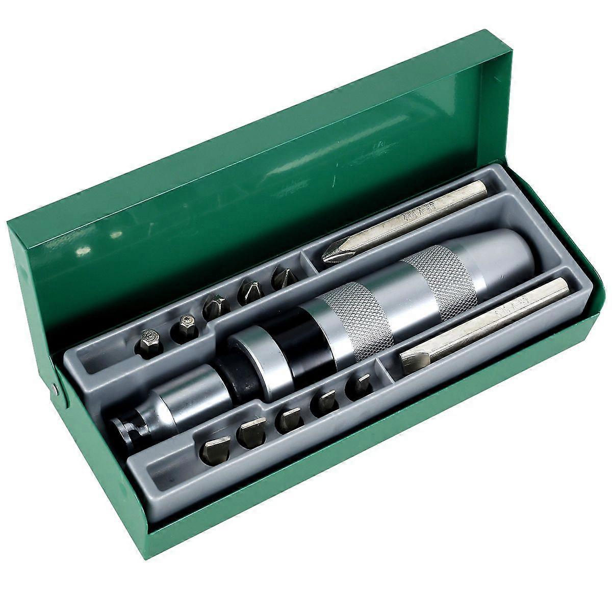 13Pcs Impact Screwdriver Set Multifunctional Repair Tools with Spark Bits and Screw Extractor