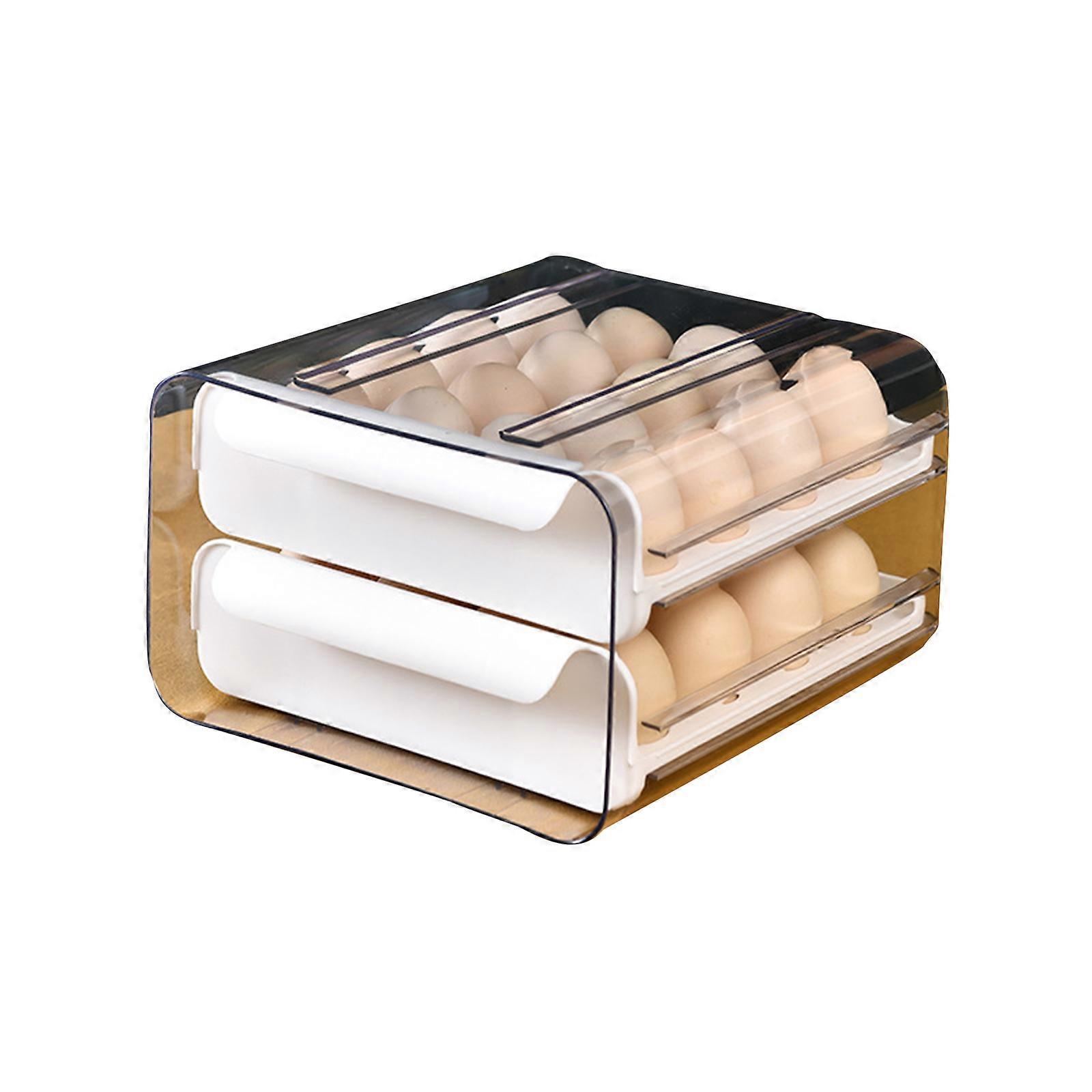 32 Grid Egg Storage Drawer Container Plastic Egg Container Case Refrigerator