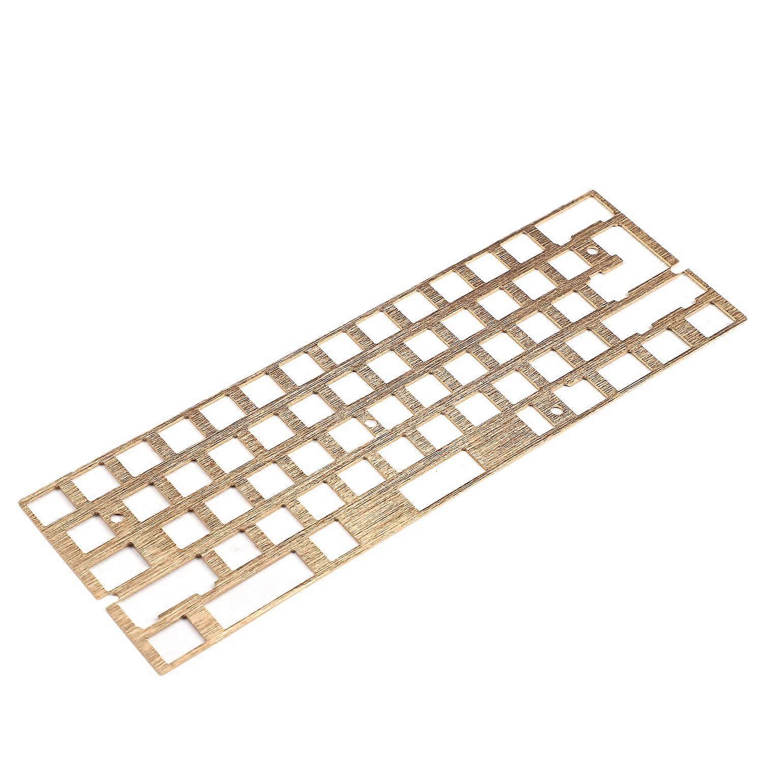 CNC Aluminum Anodized Positioning Board Plate for GH60 60% Keyboard DIY ISO ANSI WKL Gold Finish