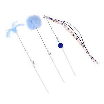 1 set of 3 pieces funny cat fairy wand interactive cat toys durable cat toys pet toys kitten toys
