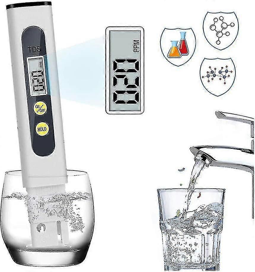 LCD screen of tds meter water quality tester