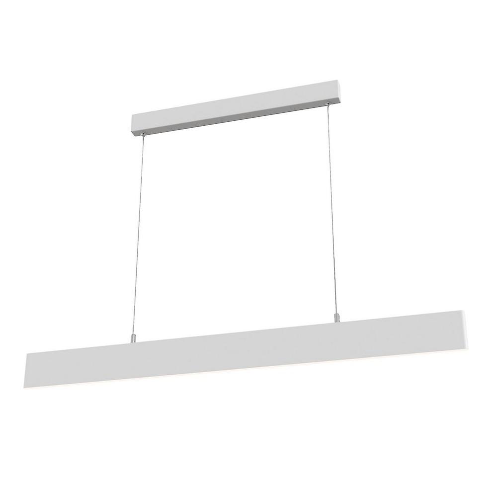 Step Integrated LED Linear Ceiling Pendant Lamp White