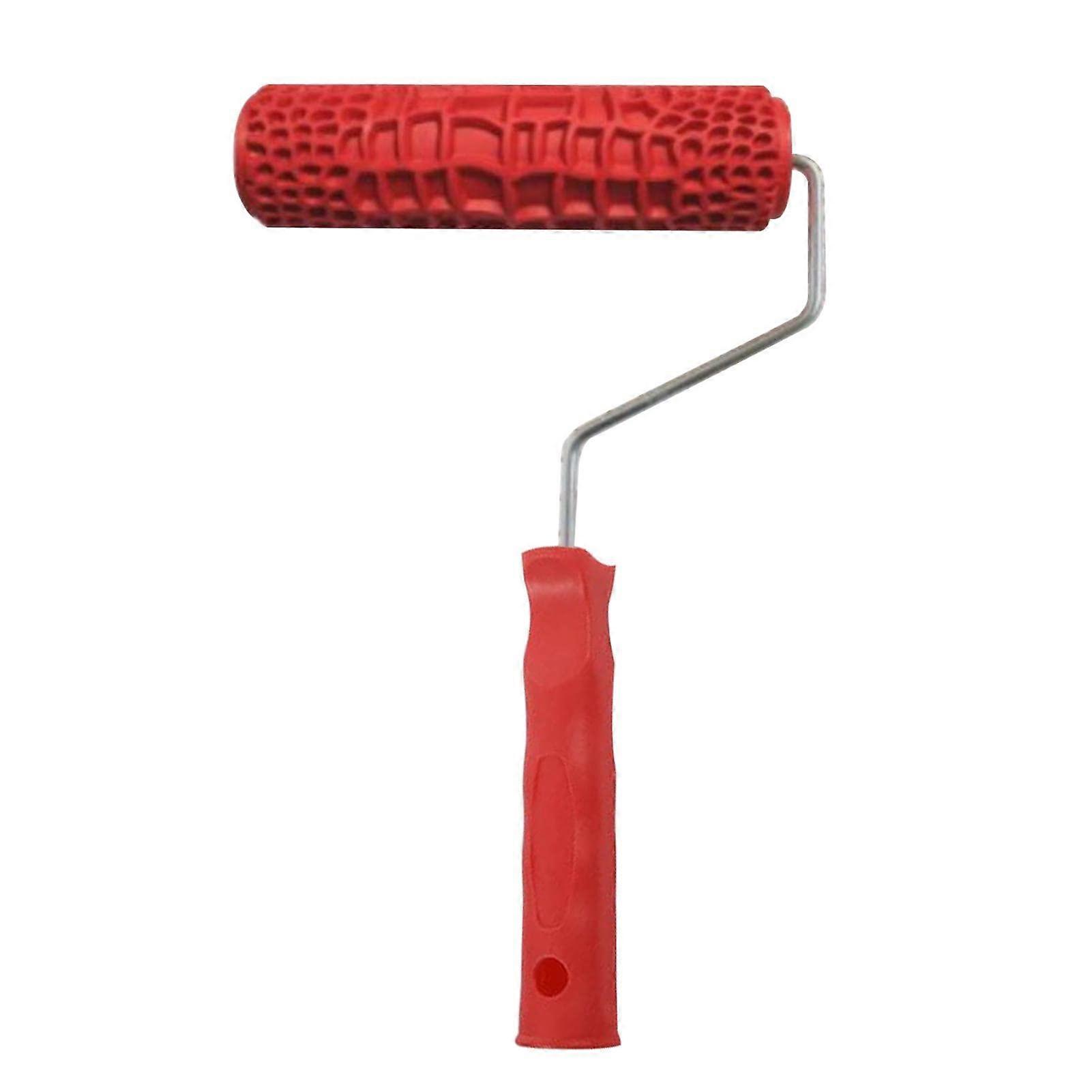 Pattern Paint Roller for Walls, 7 Inch 3D Embossing Rubber Wall Decoration Roller, DIY Tools