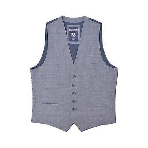 Lambretta Mens Dawson Checked Waistcoat