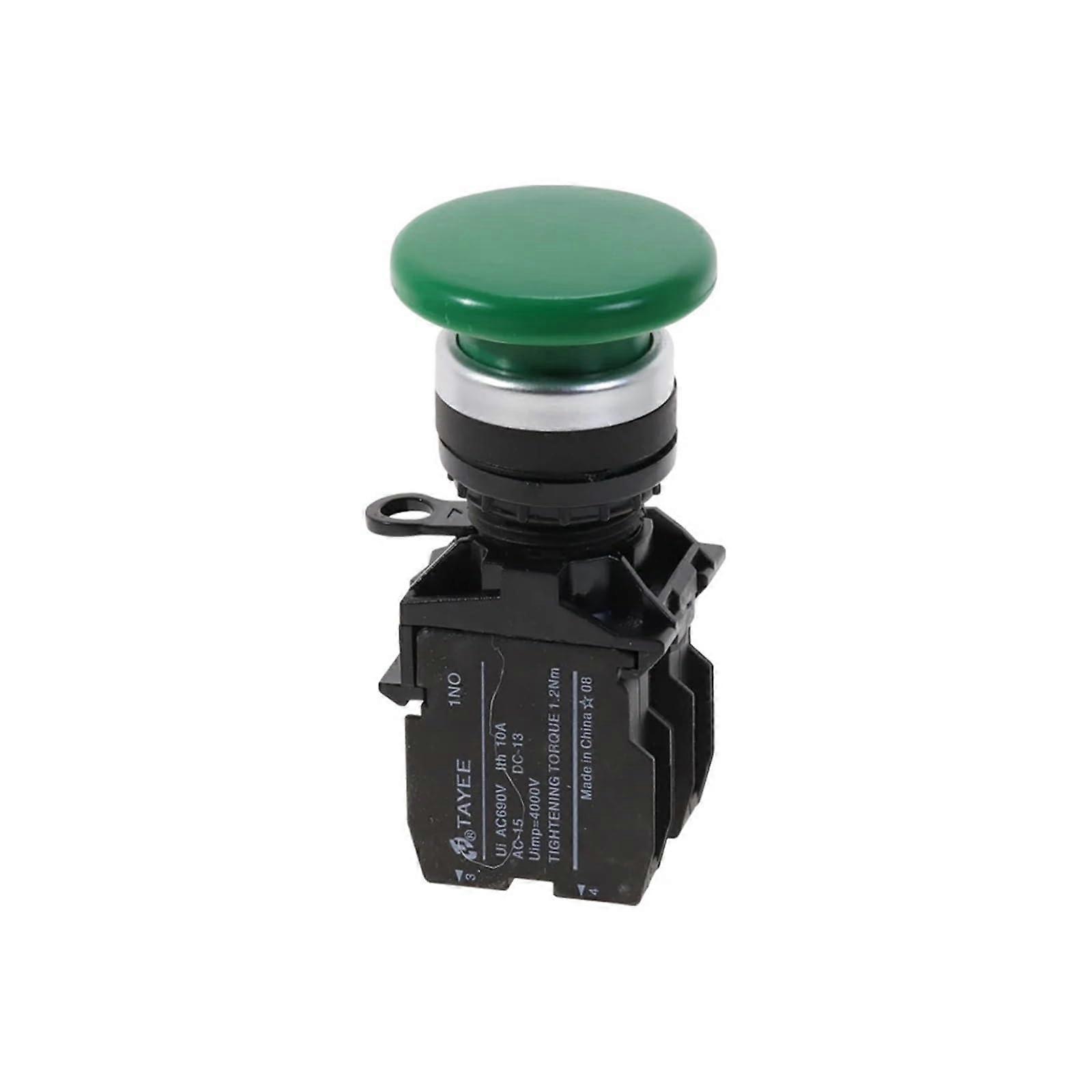 Green Mushroom NONC Momentary Push Button Switch Control Switch
