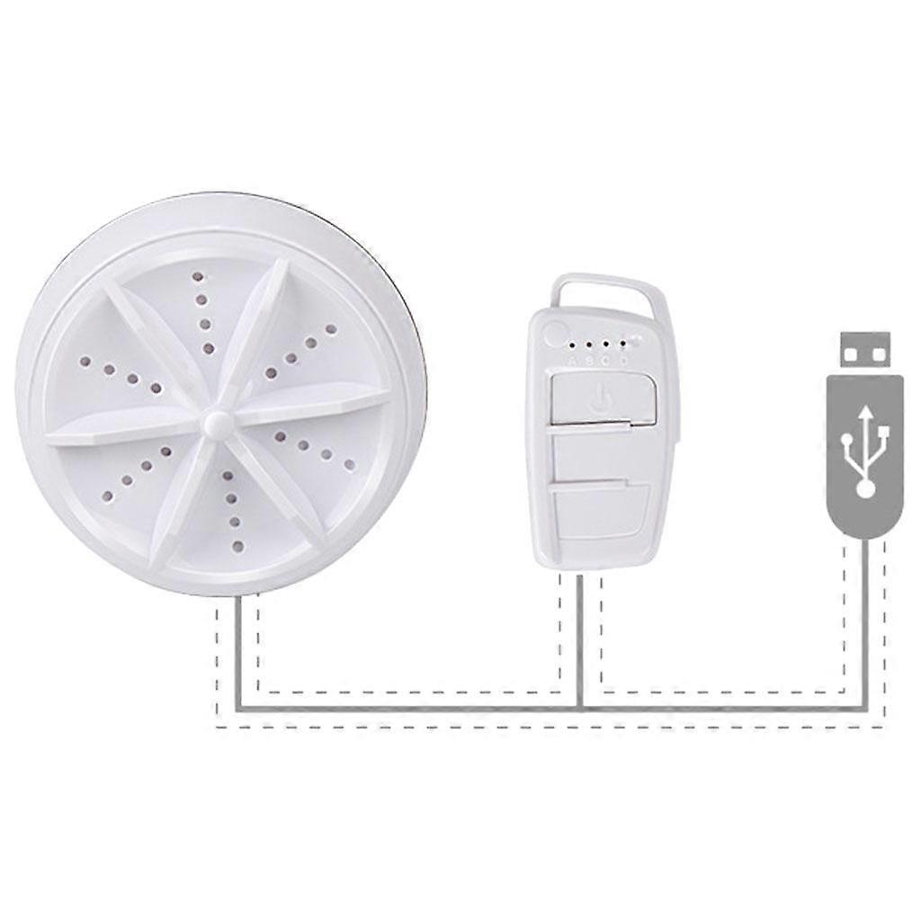 Compact Turbo Washing Machine Washer USB for Makeup Brushes Towel Pants Socks