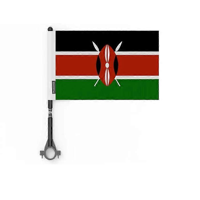 Flag - Kenya - 5 pieces - 14 x 21 cm - Polyester - Double-sided print