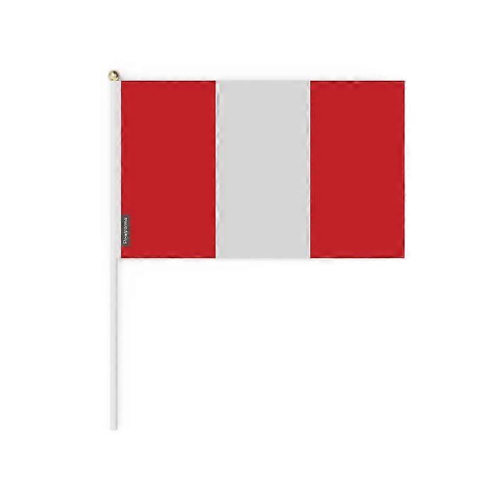 Flag - Peru - Mini Flag - 20 x 30 cm - Polyester - Double-sided