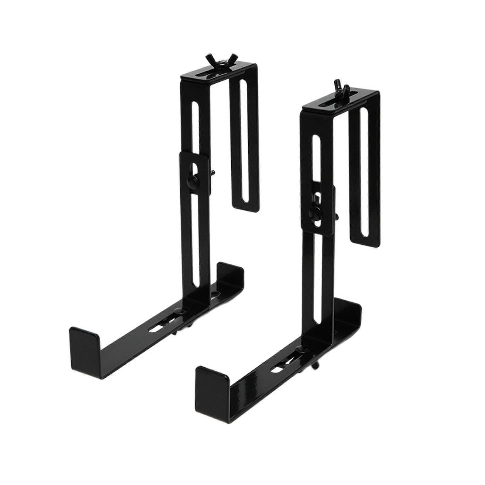 Sturdy Flower Box Mounts for Balconies – 8 Pcs, Anthracite, Adaptable and Toolless Setup Flower Shelf