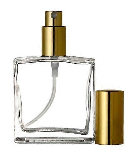 Large Perfume Cologne Atomizer Empty Refillable Glass Gold Bottle Sprayer 3.4 oz 100ml (1 Bottle)