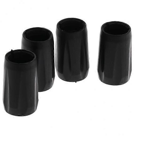 5x4x Plastic Walking Pole Tips Protector Replacement for Hiking Trekking 14mm
