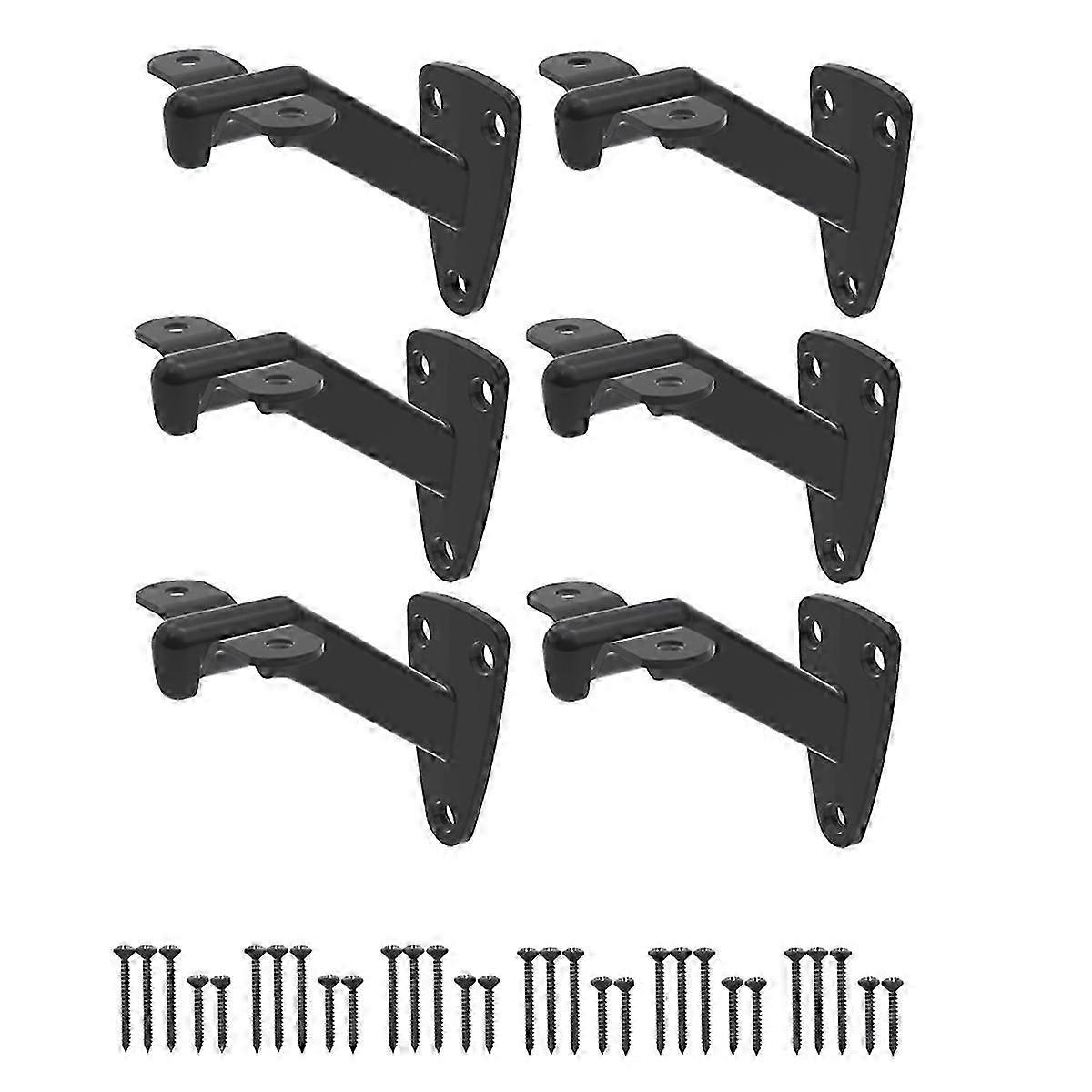 Hand Rail Brackets for Stairs- 6 Pcs Handrail Brackets for Indoor -a