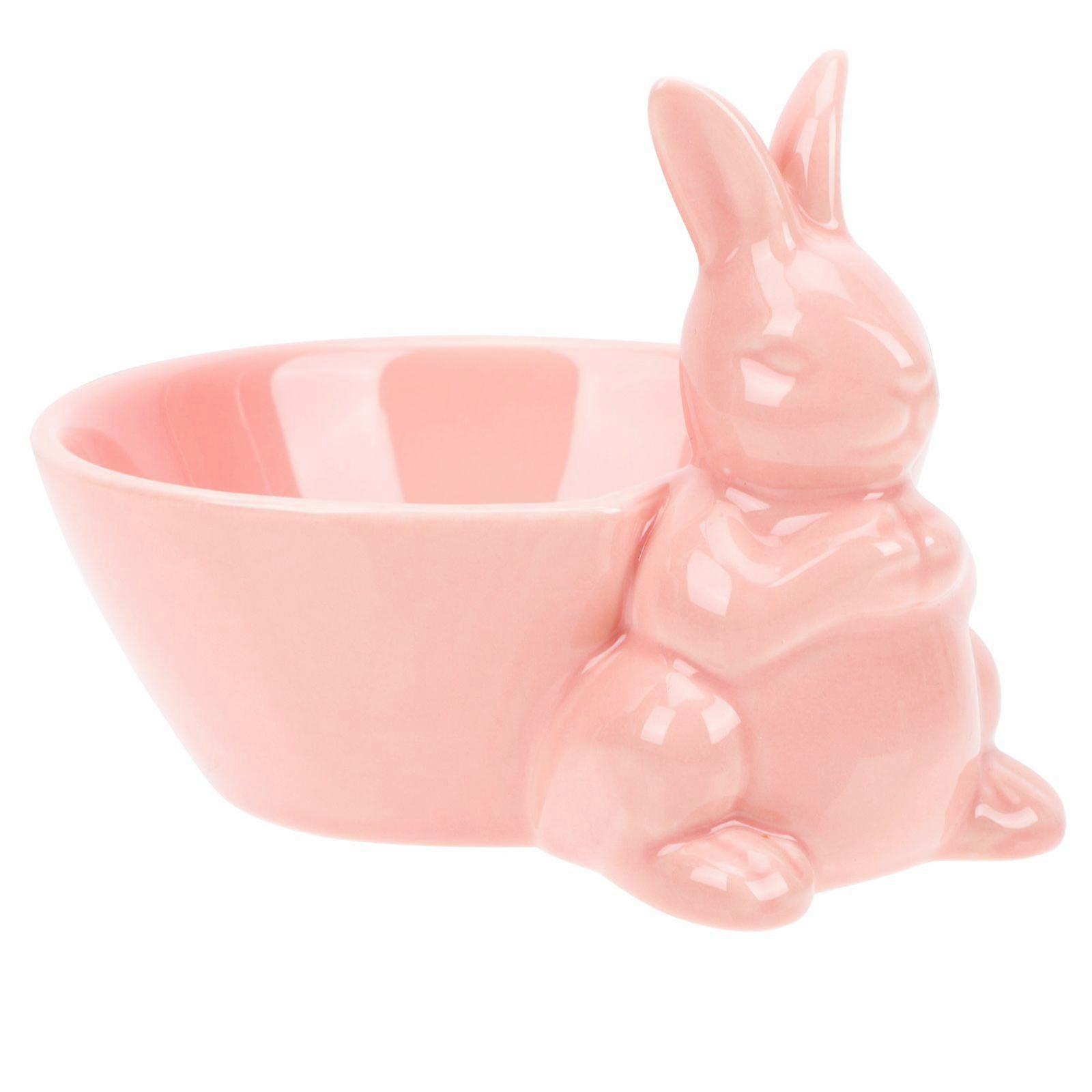 Multi-function Tableware Easter Tableware Ceramic Bunny Shape Bowl Salad Bowl