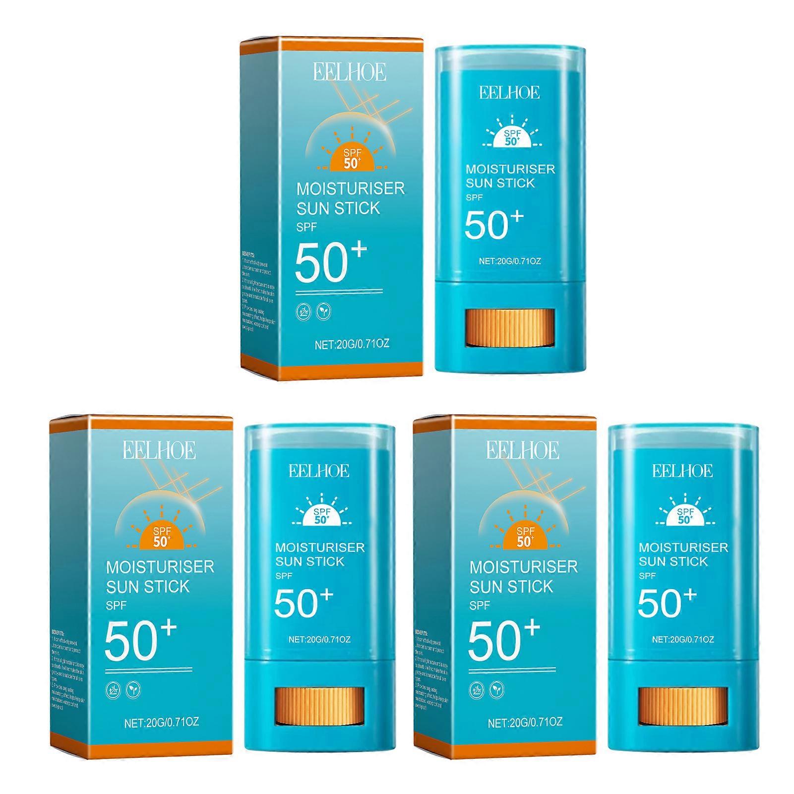 Portable Mineral Sunscreen Stick SPF 50+, Effective UV Protection Long Lasting Moisturizing Sun Stick for All Skin Types