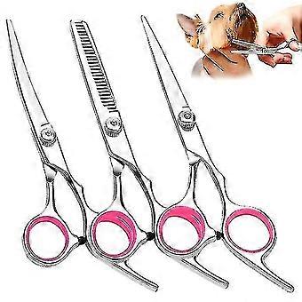Pet Grooming Scissors Stainless Steel Dog And Cat Hair Shears Thinning Shears Straight Hair Curving Hairdressing Tools