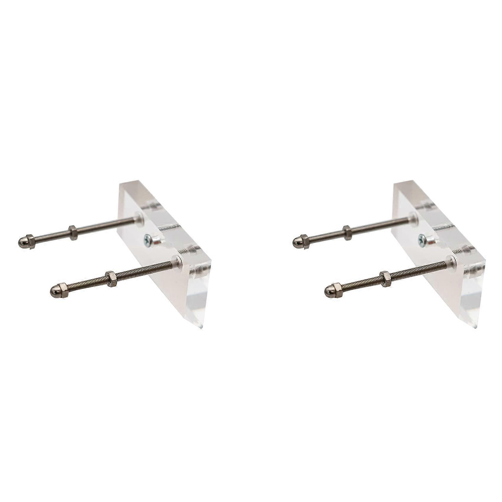 2 x Skateboard Wall Mount Set Acrylic Indoor Sliding Plates Screen Holder Transparent