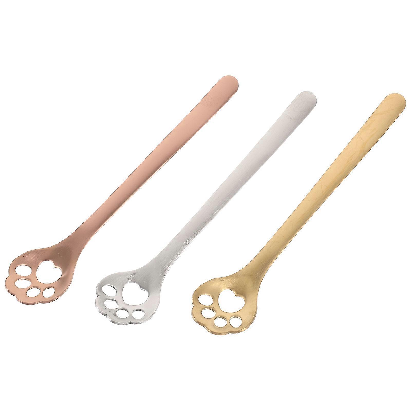 Anti-Rust Sugar Spoons with Creative Hollow Design for Catering and Home Use