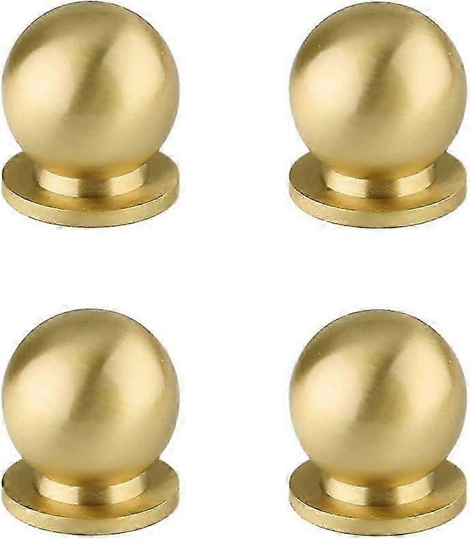 2025 Ring Pull, Door Handles, Round Pull Knobs Handles, Round 4pcs Solid Brass Knobs Antique Cabinet Drawer Handles
