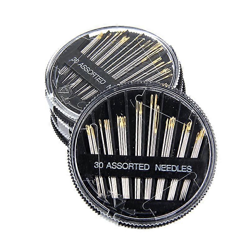 Sewing Needles Self Threading Needles Hand Needles Stitching Pins Embroidery Hand Sewing Tools(3sets, multicolor)