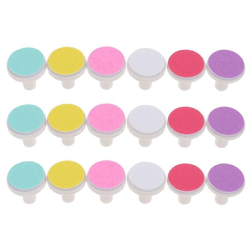 18pcs Electric Nail Trimmer Replacement Pads Safe Nail Grinding Heads for Newborns, Gentle Manicure Set